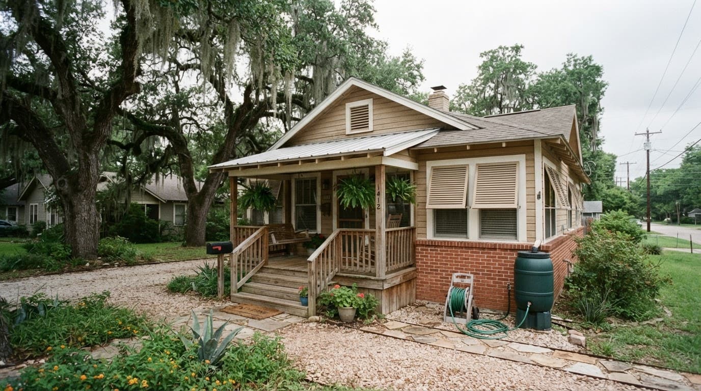 Bridge City Texas homeowner reviewing policy details and deductible options at kitchen table
